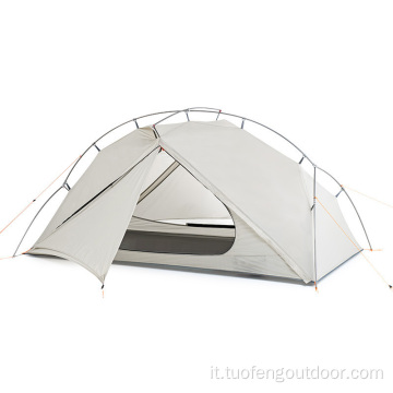 Tenda da trekking da 1,3 kg di alpinismo bianco